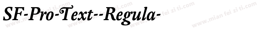 SF-Pro-Text--Regula字体转换