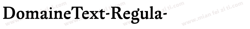 DomaineText-Regula字体转换