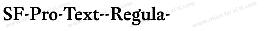 SF-Pro-Text--Regula字体转换