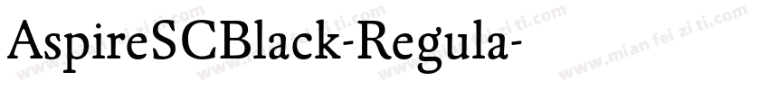 AspireSCBlack-Regula字体转换