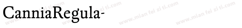CanniaRegula字体转换
