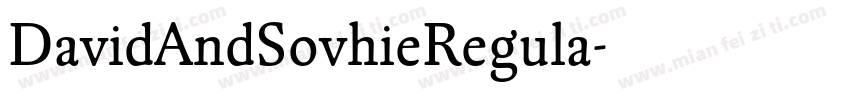 DavidAndSovhieRegula字体转换