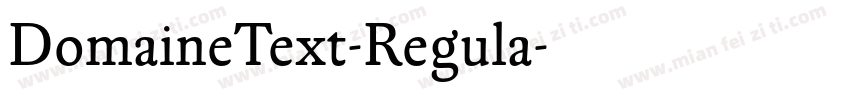 DomaineText-Regula字体转换