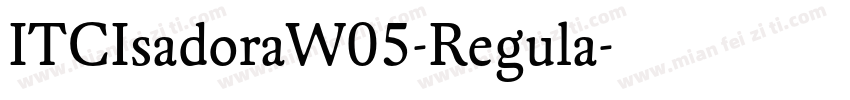 ITCIsadoraW05-Regula字体转换
