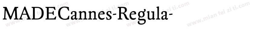 MADECannes-Regula字体转换