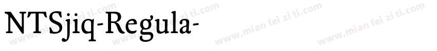 NTSjiq-Regula字体转换