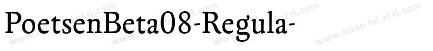 PoetsenBeta08-Regula字体转换