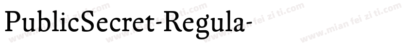 PublicSecret-Regula字体转换