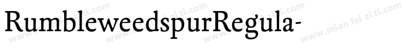 RumbleweedspurRegula字体转换