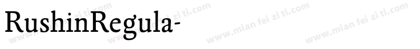 RushinRegula字体转换