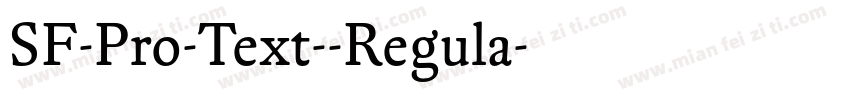 SF-Pro-Text--Regula字体转换