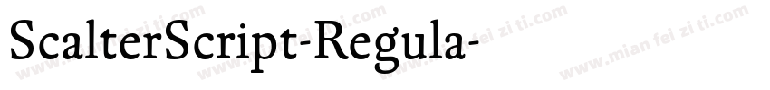 ScalterScript-Regula字体转换