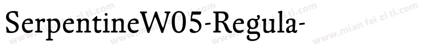 SerpentineW05-Regula字体转换
