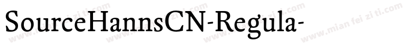 SourceHannsCN-Regula字体转换
