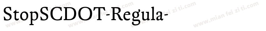 StopSCDOT-Regula字体转换