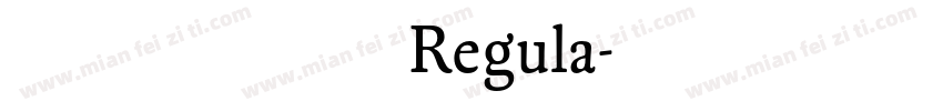 黄引齐小毛楷Regula字体转换