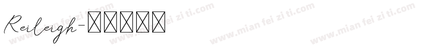 Reileigh字体转换