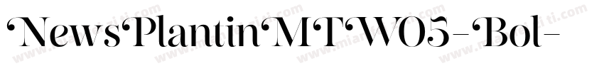 NewsPlantinMTW05-Bol字体转换