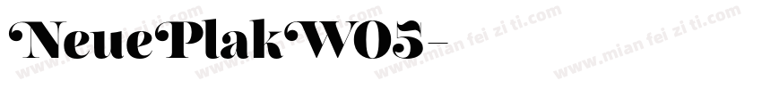 NeuePlakW05字体转换
