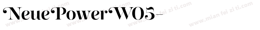 NeuePowerW05字体转换