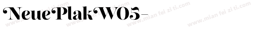 NeuePlakW05字体转换