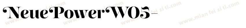 NeuePowerW05字体转换