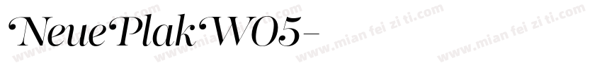 NeuePlakW05字体转换