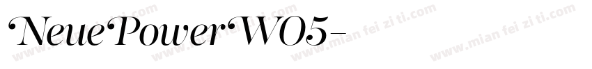 NeuePowerW05字体转换
