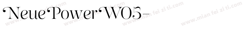 NeuePowerW05字体转换