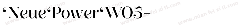 NeuePowerW05字体转换