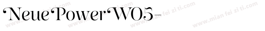 NeuePowerW05字体转换
