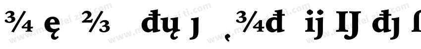 IowanOldStyleBT-ItalicExtension字体转换