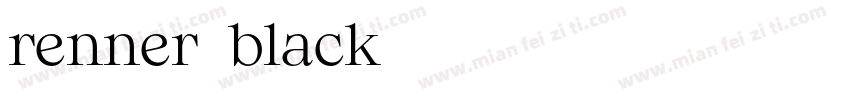 renner-black字体转换