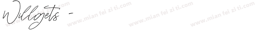 Willgets字体字体转换