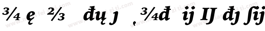 IowanOldStyleBT-ItalicExtension字体转换