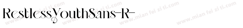 RestlessYouthSans-R字体转换