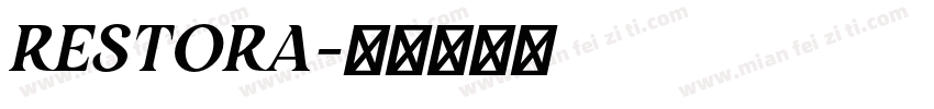 RESTORA字体转换
