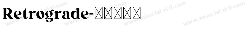 Retrograde字体转换