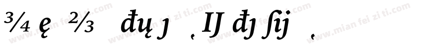 IowanOldStyleBT-Extension字体转换