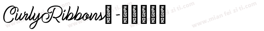 CurlyRibbons体字体转换