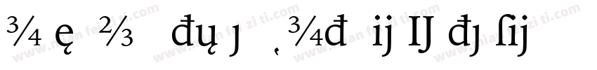 IowanOldStyleBT-ItalicExtension字体转换