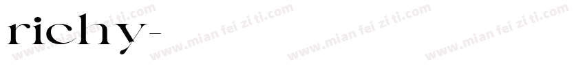 richy字体转换