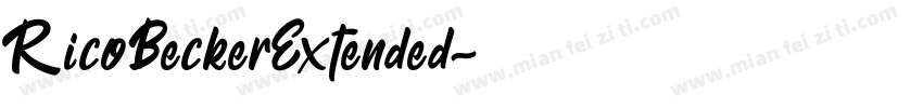 RicoBeckerExtended字体转换