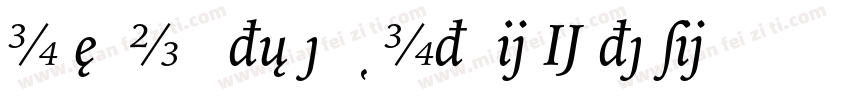 IowanOldStyleBT-ItalicExtension字体转换