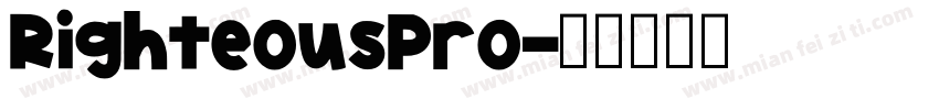 RighteousPro字体转换