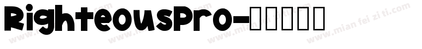 RighteousPro字体转换