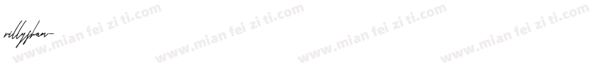 rillysham字体转换