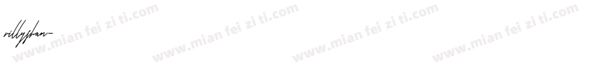 rillysham字体转换