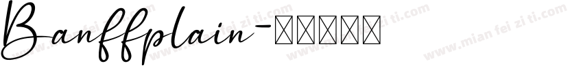 Banffplain字体转换