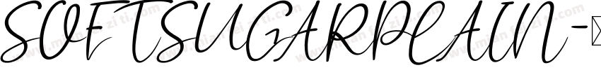 SOFTSUGARPLAIN字体转换